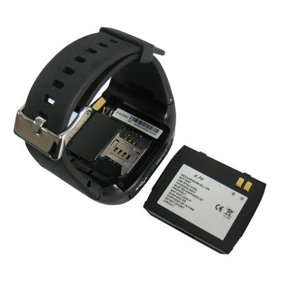 EG200 GSM Watch Mobile Phone, Bluetooth / FM / Camera, Single SIM Card, Network: GSM850/ 900 / 1800/ 1900MHz(Black)