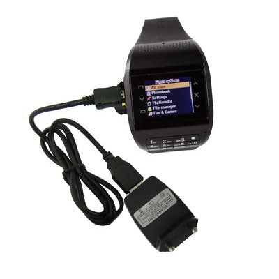 EG200 GSM Watch Mobile Phone, Bluetooth / FM / Camera, Single SIM Card, Network: GSM850/ 900 / 1800/ 1900MHz(Black)