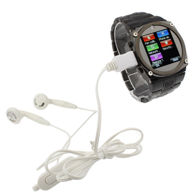 TW818 GSM Watch Phone, Stainless Steel / Bluetooth / JAVA / Camera, Single SIM, Network: 2G