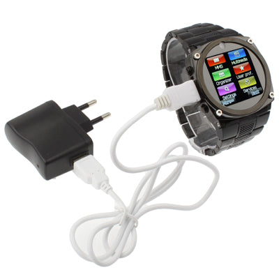 TW818 GSM Watch Phone, Stainless Steel / Bluetooth / JAVA / Camera, Single SIM, Network: 2G