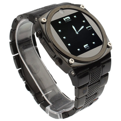 TW818 GSM Watch Phone, Stainless Steel / Bluetooth / JAVA / Camera, Single SIM, Network: 2G