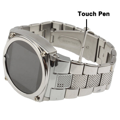 TW818 GSM Watch Phone, Stainless Steel / Bluetooth / JAVA / Camera, Single SIM, Network: 2G
