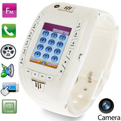 AK11 GSM Smart Watch Phone, Button Design, Camera / Bluetooth / FM, Single SIM, Network: 2G