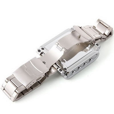 AK812 Watch Mobile Phone , AK812 , Stainless Wteel Watchband Watch Mobile Phone , QQ / Bluetooth 1.5 inch Touch Screen Phone , Single SIM Card, Network Frequency: 900/1800/1900MHZ(Silver)