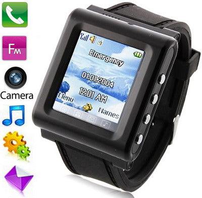 AK912 GSM Smart Watch Phone, Bluetooth / FM Radio / Camera, Single SIM, Network: 2G