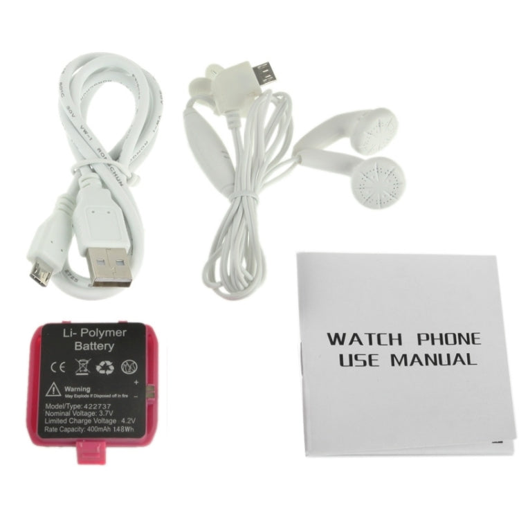 TW-206 GSM Smart Watch Phone, Java / Bluetooth / FM Radio / Camera, Single SIM, Network: 2G(Black)