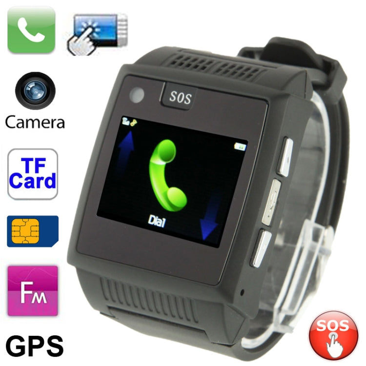 G10+ GSM Smart Watch Phone, Bluetooth / FM Radio / GPS / Camera / SOS Function, Single SIM, Network: 2G