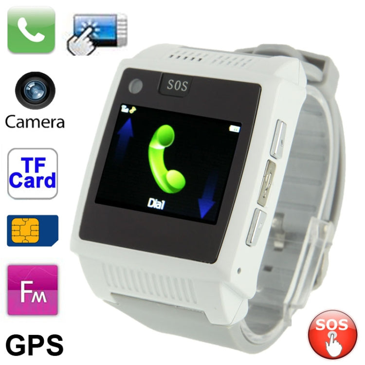 G10+ GSM Smart Watch Phone, Bluetooth / FM Radio / GPS / Camera / SOS Function, Single SIM, Network: 2G
