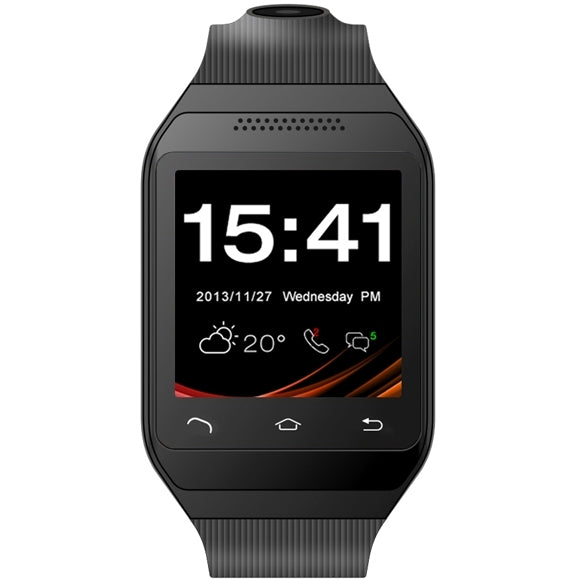 ZGPAX S19 GSM Smart Watch Phone, MTK6260A, Bluetooth Only Compatible with Android Phones, Pedometer / 2.0MP Camera / FM Radio(Black)