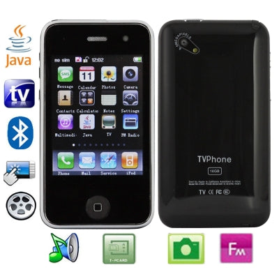 Dual sim card Dual standby Dual camera, JAVA & TV Bluetooth FM function touch Mobile Phone, Slip-operation can change the menu (10 pages of menus), Swing change the wallpaper, Quad band, Network: GSM850/ 900 / 1800/ 1900MHZ (TV20)