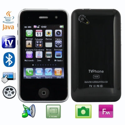 Dual sim card Dual standby Dual camera, JAVA & TV Bluetooth FM function touch Mobile Phone, Slip-operation can change the menu (10 pages of menus), Swing change the wallpaper, Quad band, Network: GSM850/ 900 / 1800/ 1900MHZ (TV20)