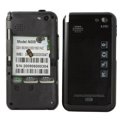 Dual sim cards Dual standby, Bluetooth FM function touch Mobile Phone, Slip-operation can change the menu (3 pages of menus), Quad band, Network: GSM850/ 900 / 1800/ 1900MHZ (N009)