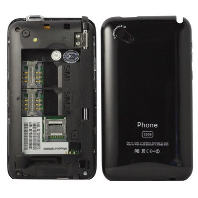 Dual sim card Dual standby Dual camera, JAVA & Bluetooth FM function touch Mobile Phone, Slip-operation can change the menu (10 pages of menus), Swing change the wallpaper, Quad band, Network: GSM850/ 900 / 1800/ 1900MHZ (W008)