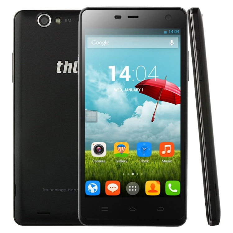 THL Ultrathin 4400 4GB, Network: 3G, 5.0 inch MTK6582 Quad Core 1.3GHz, RAM: 1GB(Black)
