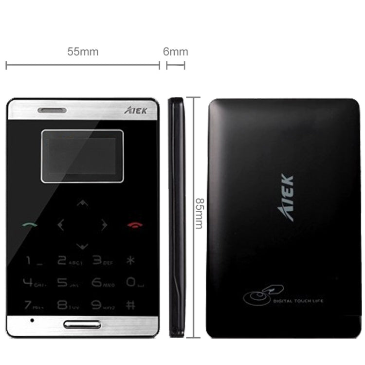 AIEK M3 GSM Mini Mobile Phone, Ultrathin Touch Keyboard GPRS Positioning, Single SIM, Network: 2G