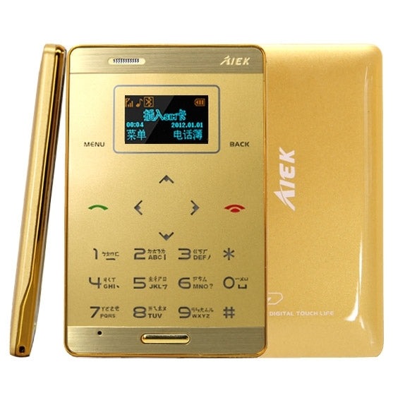 AIEK M3 GSM Mini Mobile Phone, Ultrathin Touch Keyboard GPRS Positioning, Single SIM, Network: 2G