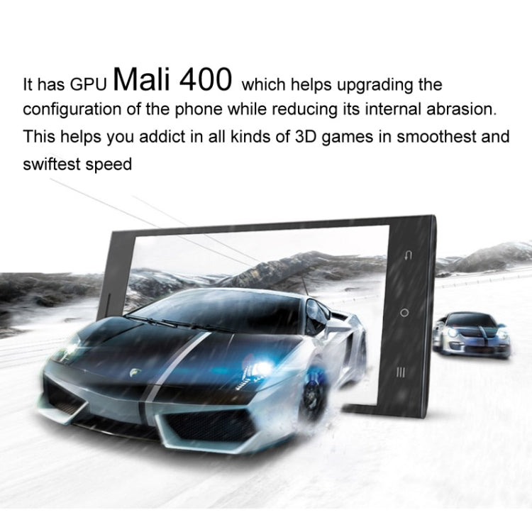 Cubot S308 16GB, Network: 3G, 5.0 inch Android 4.2, MT6582A Quad Core 1.3GHz, RAM: 2GB, Dual SIM(Black)