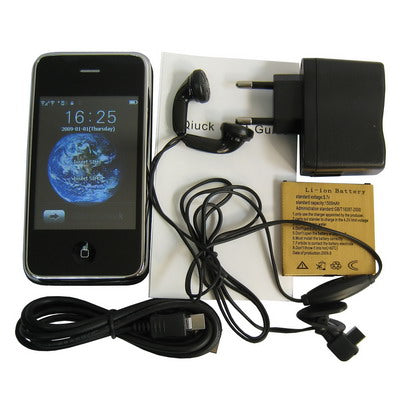 M008, Bluetooth FM JAVA Touch Mobile Phone, Slip-operation can change the menu (10 pages of menus), Quad band, Network: GSM850/ 900 / 1800/ 1900MHZ