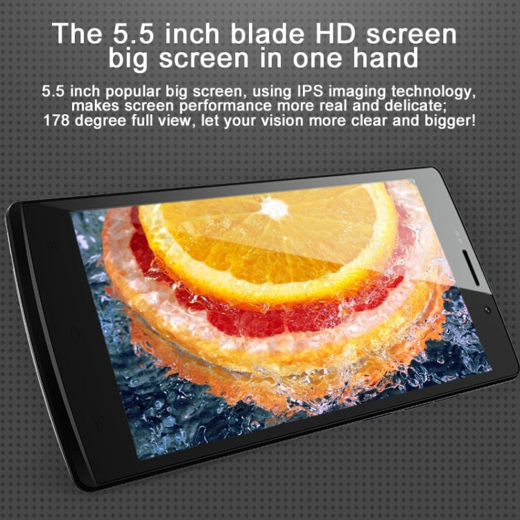 ZOPO C5 8GB, Network: 4G, 5.5 Inch IPS G+G Screen MTK6582M Quad Core 1.3GHz, RAM: 1GB