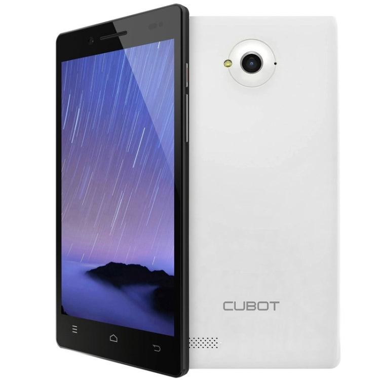 Cubot ZORRO 001 8GB, Network: 4G, 5.0 Inch Android 4.4, MSM8916 Quad Core 1.2GHz, RAM: 1GB(White)