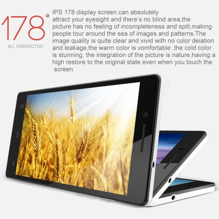 Cubot ZORRO 001 8GB, Network: 4G, 5.0 Inch Android 4.4, MSM8916 Quad Core 1.2GHz, RAM: 1GB(White)