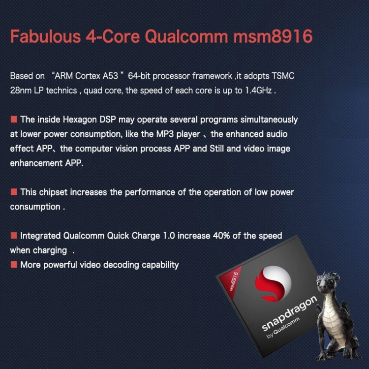 Cubot ZORRO 001 8GB, Network: 4G, 5.0 Inch Android 4.4, MSM8916 Quad Core 1.2GHz, RAM: 1GB(White)