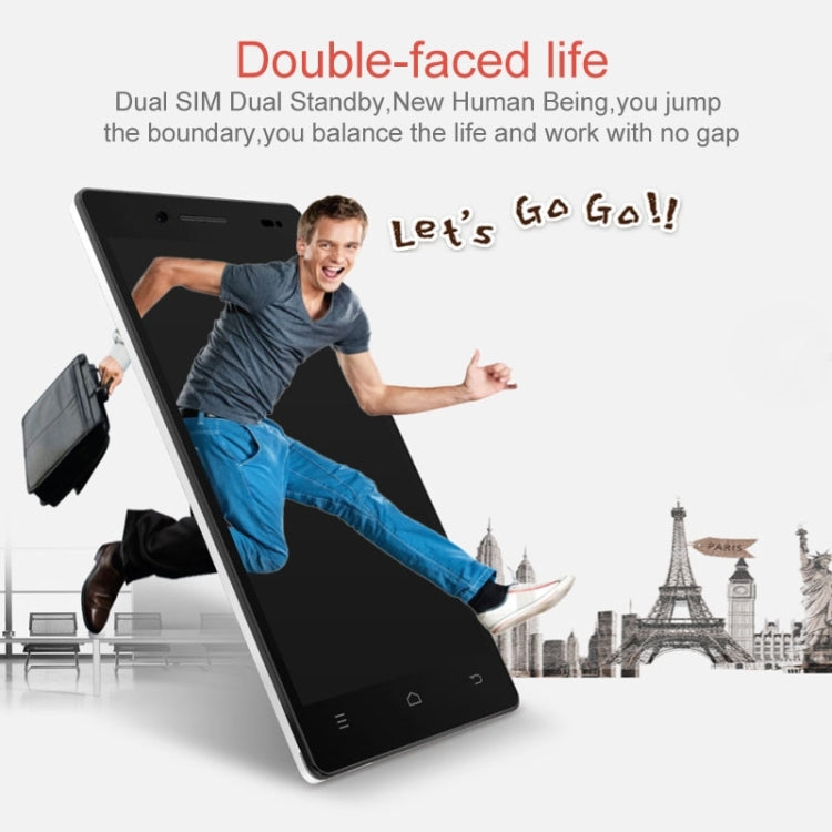 Cubot ZORRO 001 8GB, Network: 4G, 5.0 Inch Android 4.4, MSM8916 Quad Core 1.2GHz, RAM: 1GB(White)