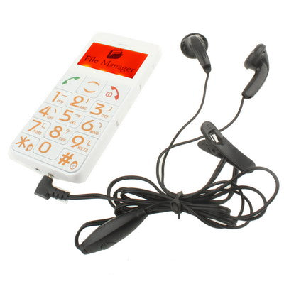 XYH-002 Elders GSM Unlocked Mobile Phone, Support FM Radio / Flashlight / SOS Function, Quad Band, Network: 2G(White)