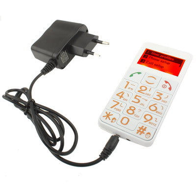 XYH-002 Elders GSM Unlocked Mobile Phone, Support FM Radio / Flashlight / SOS Function, Quad Band, Network: 2G(White)