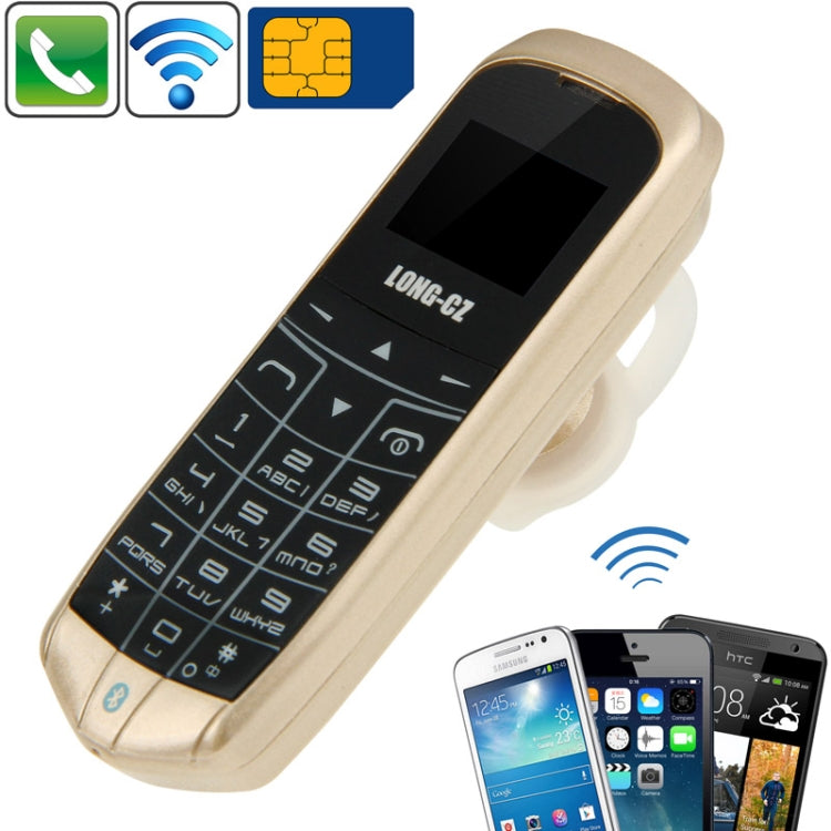 LONG-CZ J8 GSM Mini Mobile Phone, Hands Free Bluetooth Dialer Headphone, Micro SIM, Network: 2G