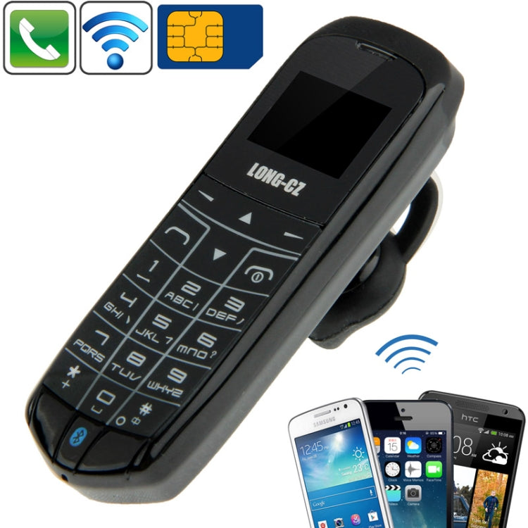 LONG-CZ J8 GSM Mini Mobile Phone, Hands Free Bluetooth Dialer Headphone, Micro SIM, Network: 2G