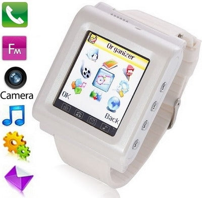 AK922 GSM Watch Phone, Bluetooth FM Radio / Camera, Dual SIM, Network: 2G