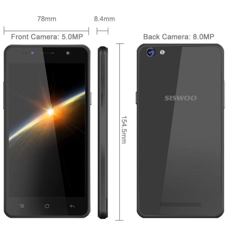 SISWOO Longbow C55, 2GB+16GB, 5.5 inch Full Lamination Screen Android 5.1 MT6753 Octa Core 1.3GHz, Network: 4G, Infrared Remote Control, OTG