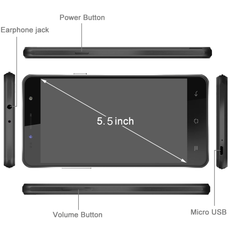 SISWOO Longbow C55, 2GB+16GB, 5.5 inch Full Lamination Screen Android 5.1 MT6753 Octa Core 1.3GHz, Network: 4G, Infrared Remote Control, OTG