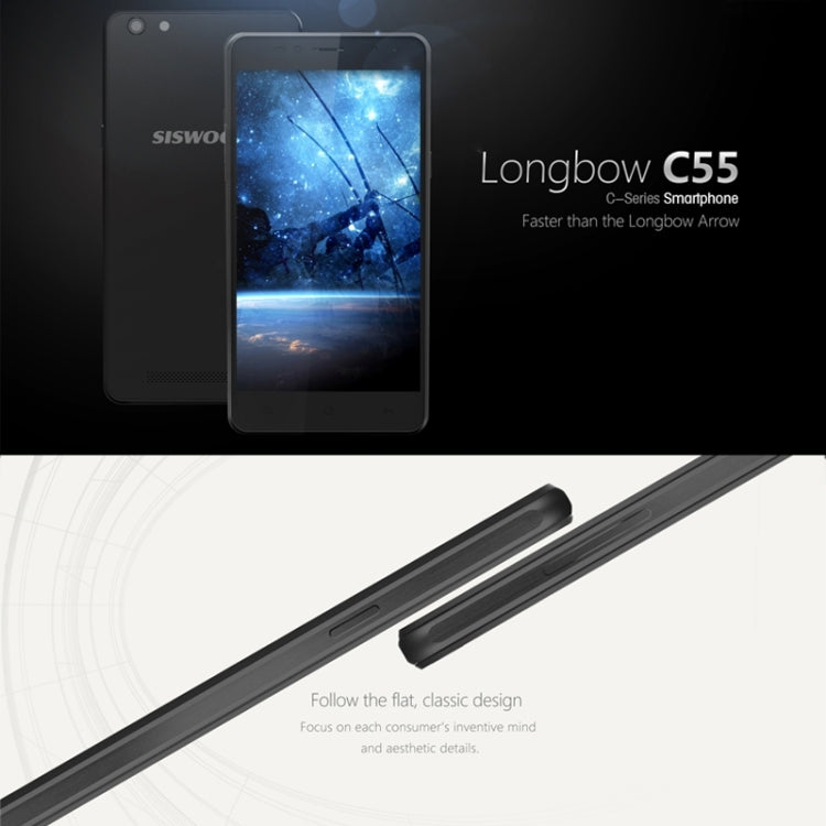 SISWOO Longbow C55, 2GB+16GB, 5.5 inch Full Lamination Screen Android 5.1 MT6753 Octa Core 1.3GHz, Network: 4G, Infrared Remote Control, OTG