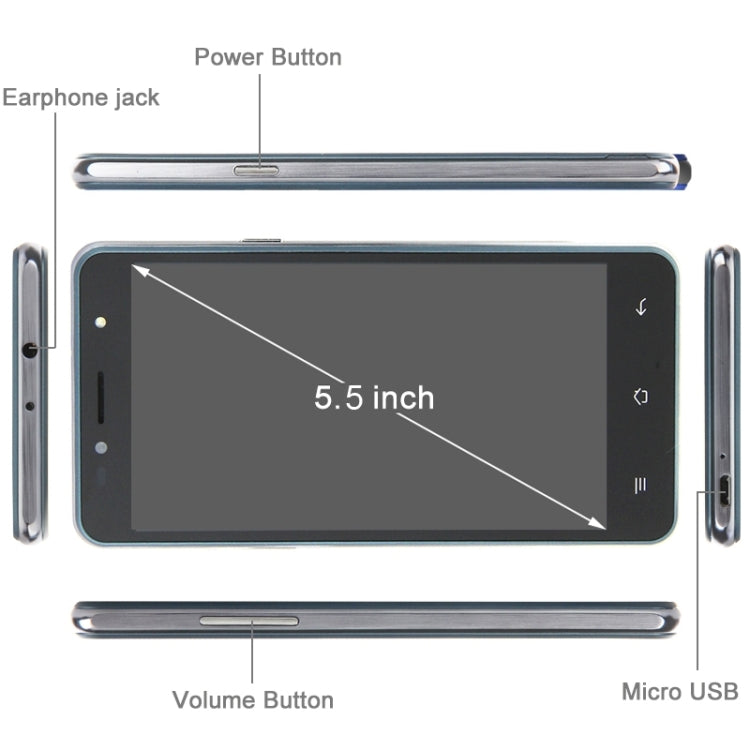 SISWOO Longbow C55, 2GB+16GB, 5.5 inch Full Lamination Screen Android 5.1 MT6753 Octa Core 1.3GHz, Network: 4G, Infrared Remote Control, OTG