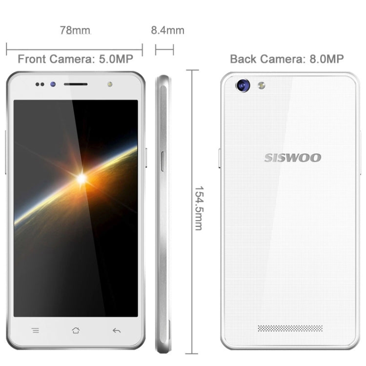 SISWOO Longbow C55, 2GB+16GB, 5.5 inch Full Lamination Screen Android 5.1 MT6753 Octa Core 1.3GHz, Network: 4G, Infrared Remote Control, OTG