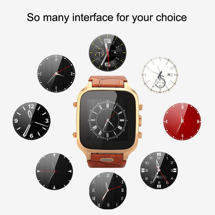M-W9 3G Smart Watch Phone, Anti-Lost Alarm, Android 4.4, MTK6572, RAM: 1GB ROM: 8GB, 3.0MP Camera / Bluetooth / WiFi / GPS(Brown)