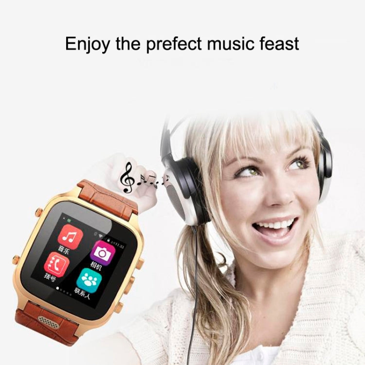 M-W9 3G Smart Watch Phone, Anti-Lost Alarm, Android 4.4, MTK6572, RAM: 1GB ROM: 8GB, 3.0MP Camera / Bluetooth / WiFi / GPS(Brown)