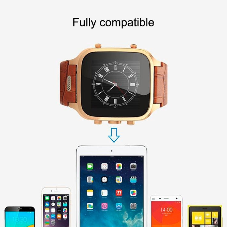 M-W9 3G Smart Watch Phone, Anti-Lost Alarm, Android 4.4, MTK6572, RAM: 1GB ROM: 8GB, 3.0MP Camera / Bluetooth / WiFi / GPS(Brown)