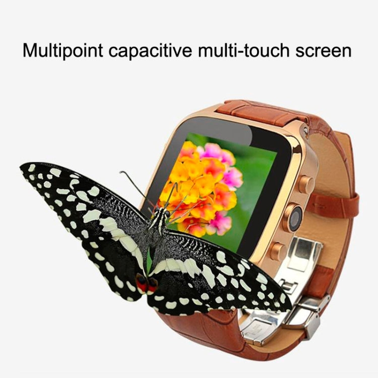 M-W9 3G Smart Watch Phone, Anti-Lost Alarm, Android 4.4, MTK6572, RAM: 1GB ROM: 8GB, 3.0MP Camera / Bluetooth / WiFi / GPS(Brown)