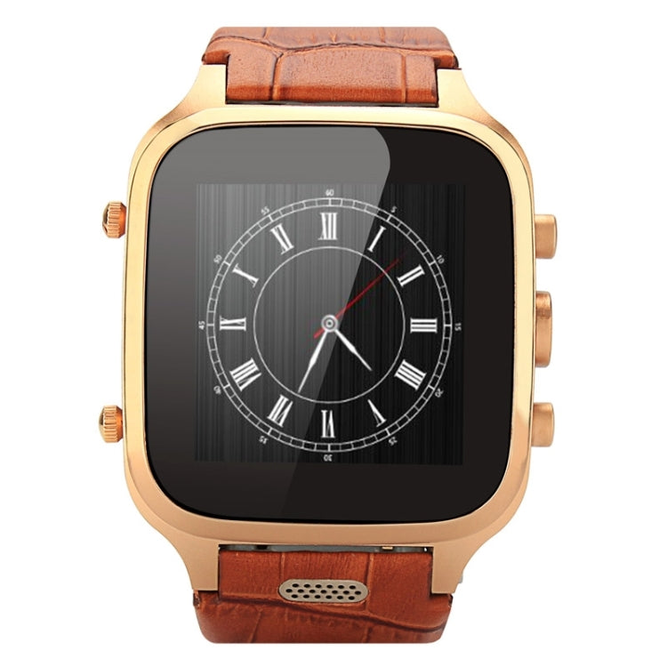 M-W9 3G Smart Watch Phone, Anti-Lost Alarm, Android 4.4, MTK6572, RAM: 1GB ROM: 8GB, 3.0MP Camera / Bluetooth / WiFi / GPS(Brown)