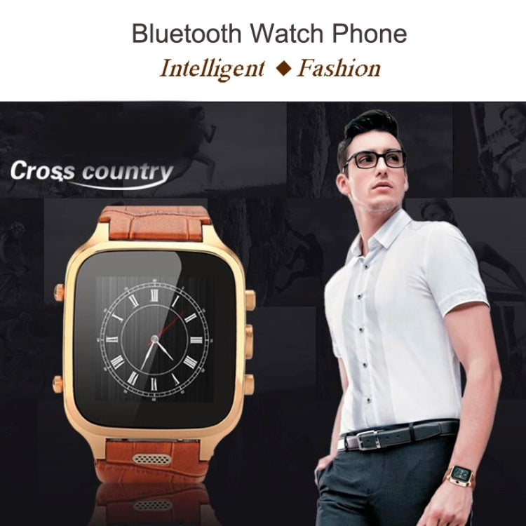 M-W9 3G Smart Watch Phone, Anti-Lost Alarm, Android 4.4, MTK6572, RAM: 1GB ROM: 8GB, 3.0MP Camera / Bluetooth / WiFi / GPS(Brown)