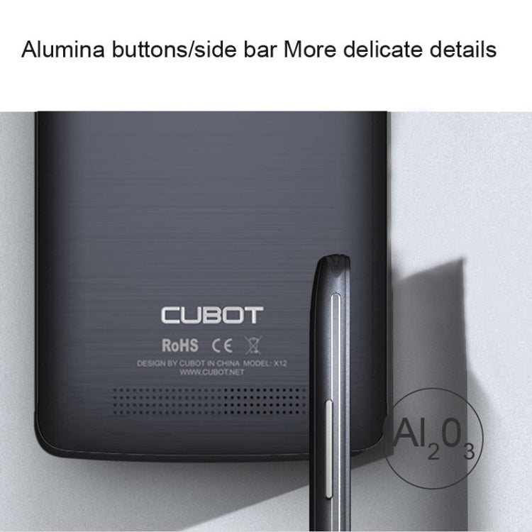 Cubot X12 8GB, Network: 4G, 5.0 inch Android 5.1 MTK6735M Quad Core 1.0GHz, RAM: 1GB(White)