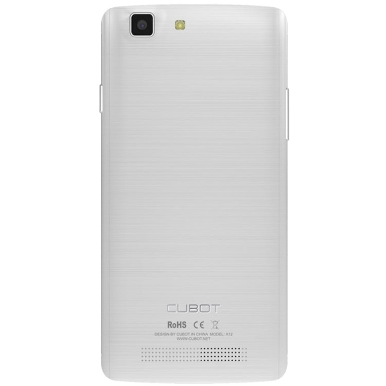 Cubot X12 8GB, Network: 4G, 5.0 inch Android 5.1 MTK6735M Quad Core 1.0GHz, RAM: 1GB(White)
