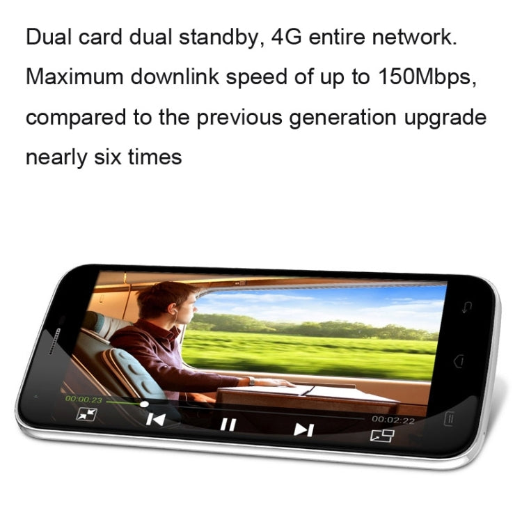DOOGEE Valencia 2 Y100 PRO 16GB, 5.0 inch OGS Lamination Screen Android 5.0 MT6735 Quad Core 1.0GHz, RAM: 2GB,  Network: 4G, Smart Gestures, Fast Screenshot, HotKnot