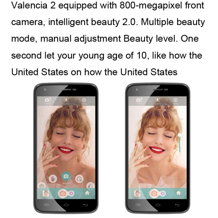 DOOGEE Valencia 2 Y100 PRO 16GB, 5.0 inch OGS Lamination Screen Android 5.0 MT6735 Quad Core 1.0GHz, RAM: 2GB,  Network: 4G, Smart Gestures, Fast Screenshot, HotKnot