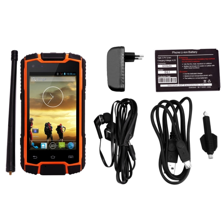 DG1 Plus Waterproof Dustproof Shockproof Phone 8GB, IP68 Waterproof, 4.0 inch, MTK6582 Quad Core 1.3GHz, RAM: 1GB, Network: 3G