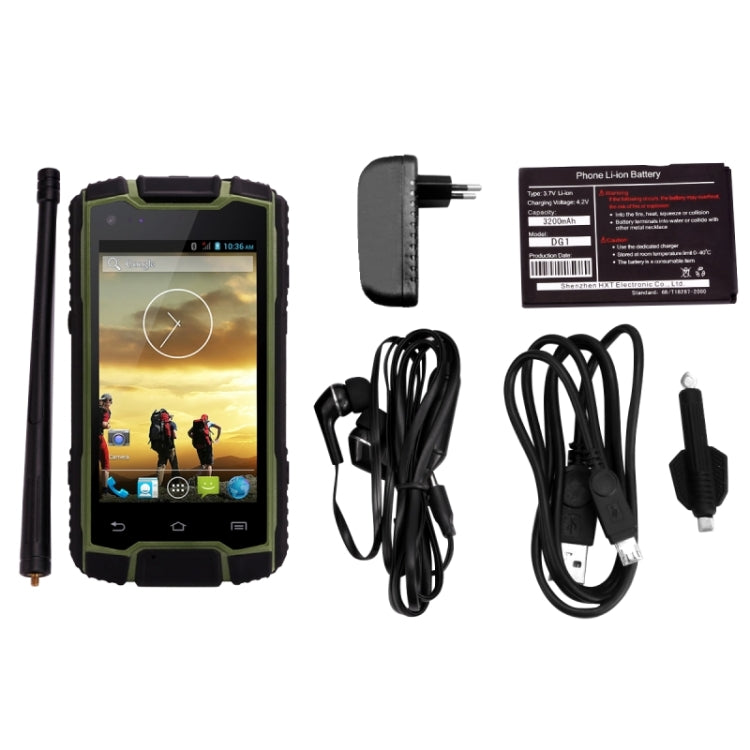 DG1 Plus Waterproof Dustproof Shockproof Phone 8GB, IP68 Waterproof, 4.0 inch, MTK6582 Quad Core 1.3GHz, RAM: 1GB, Network: 3G