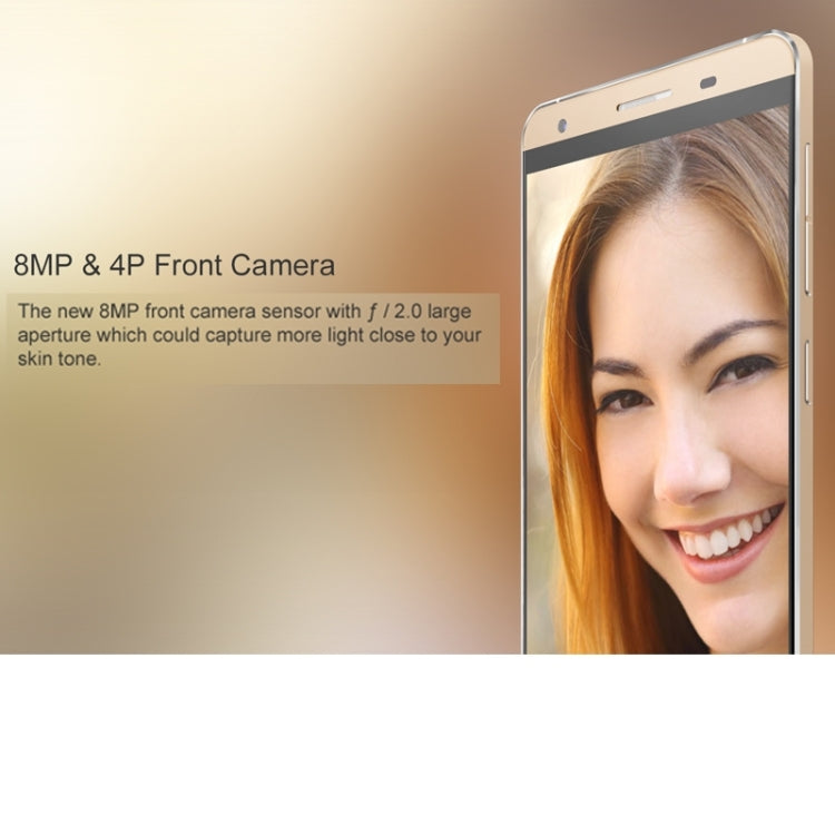 CUBOT X15 16GB, Network: 4G, 5.5 inch Android 5.1 MT6735 Quad Core 1.3GHz, RAM: 2GB, GPS, OTG, HotKnot(Gold)